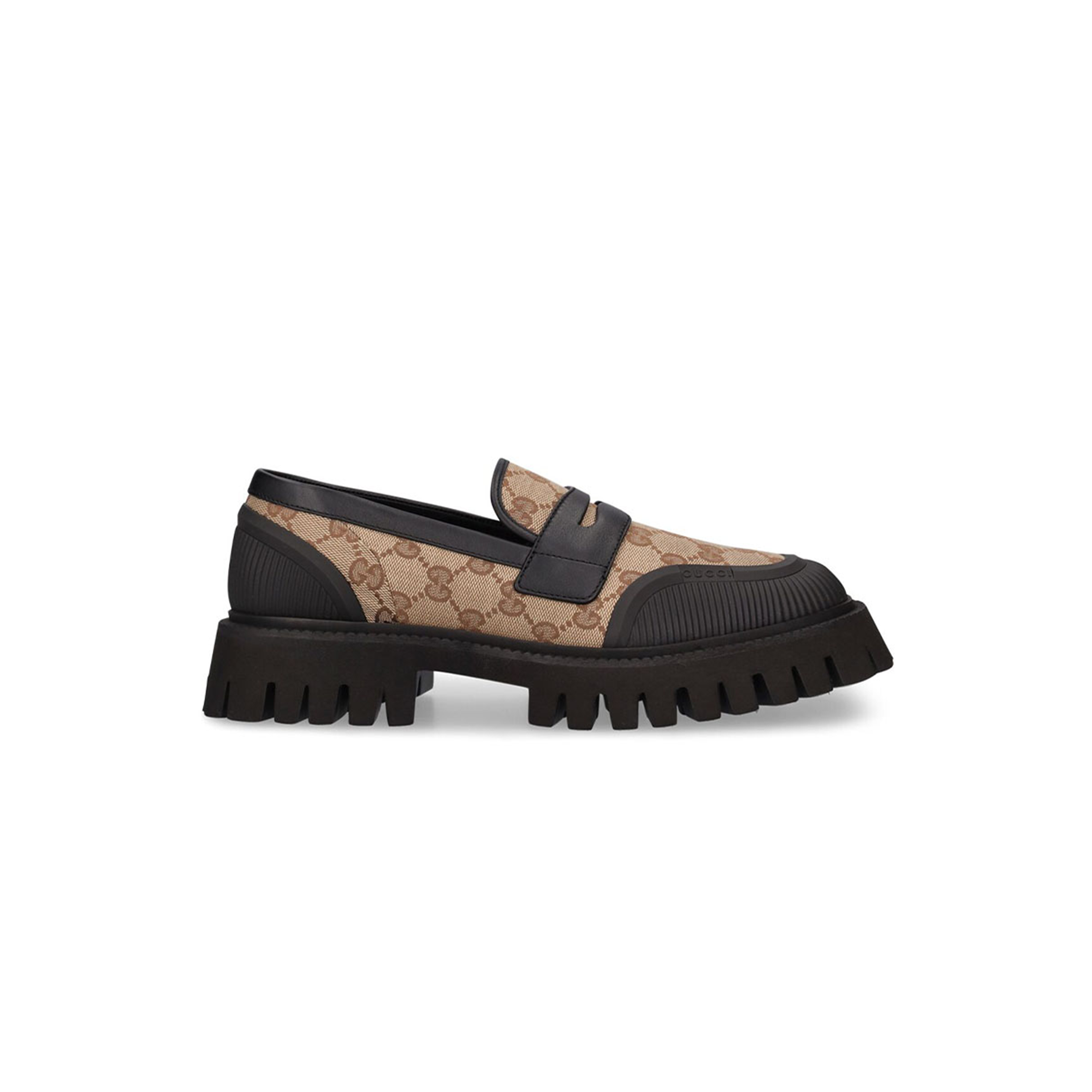 G*u*i loafers gg aus canvas in brown 78330
